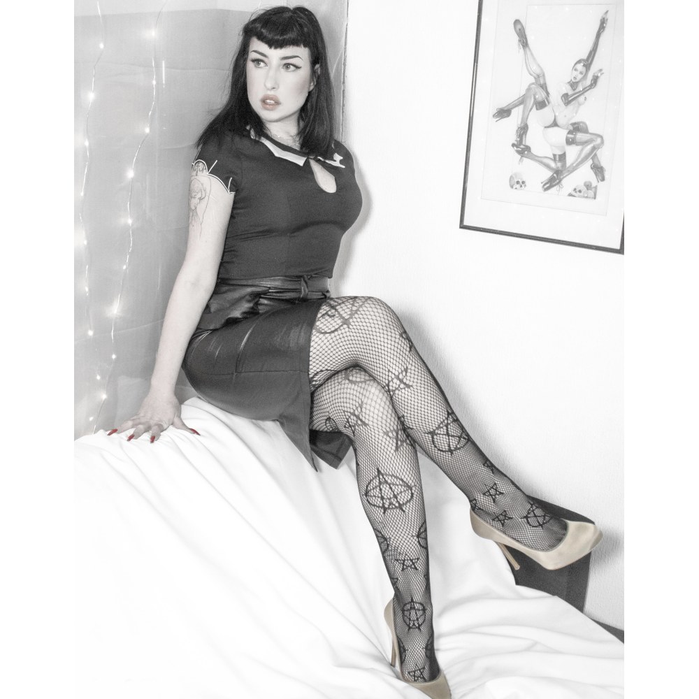 Pamela Mann - Pentagram Net Panty - Zwart